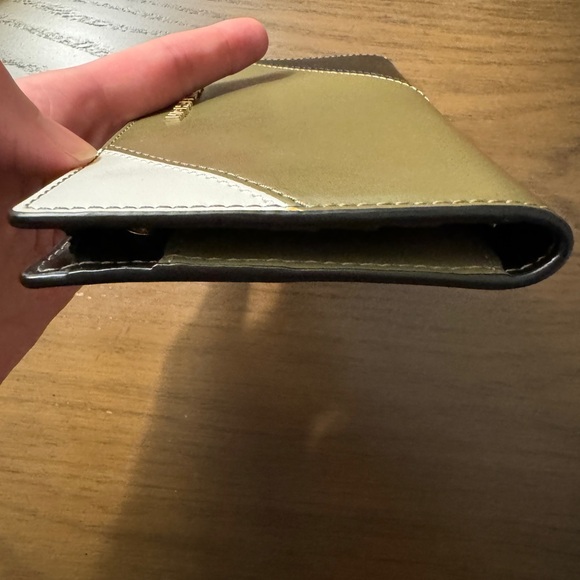 Michael Kors Olive and Black Tri-Tone Slim Wallet - Picture 6 of 6